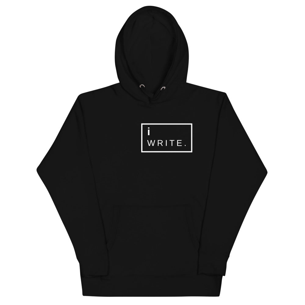 White hoodie 2025 with black writing