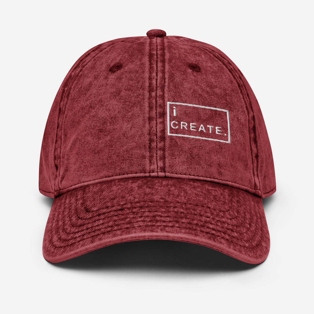 iCreate Vintage Dad Hat