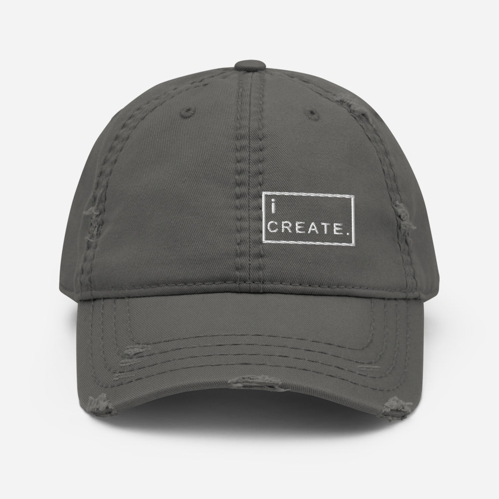 iCreate Distressed Dad Hat