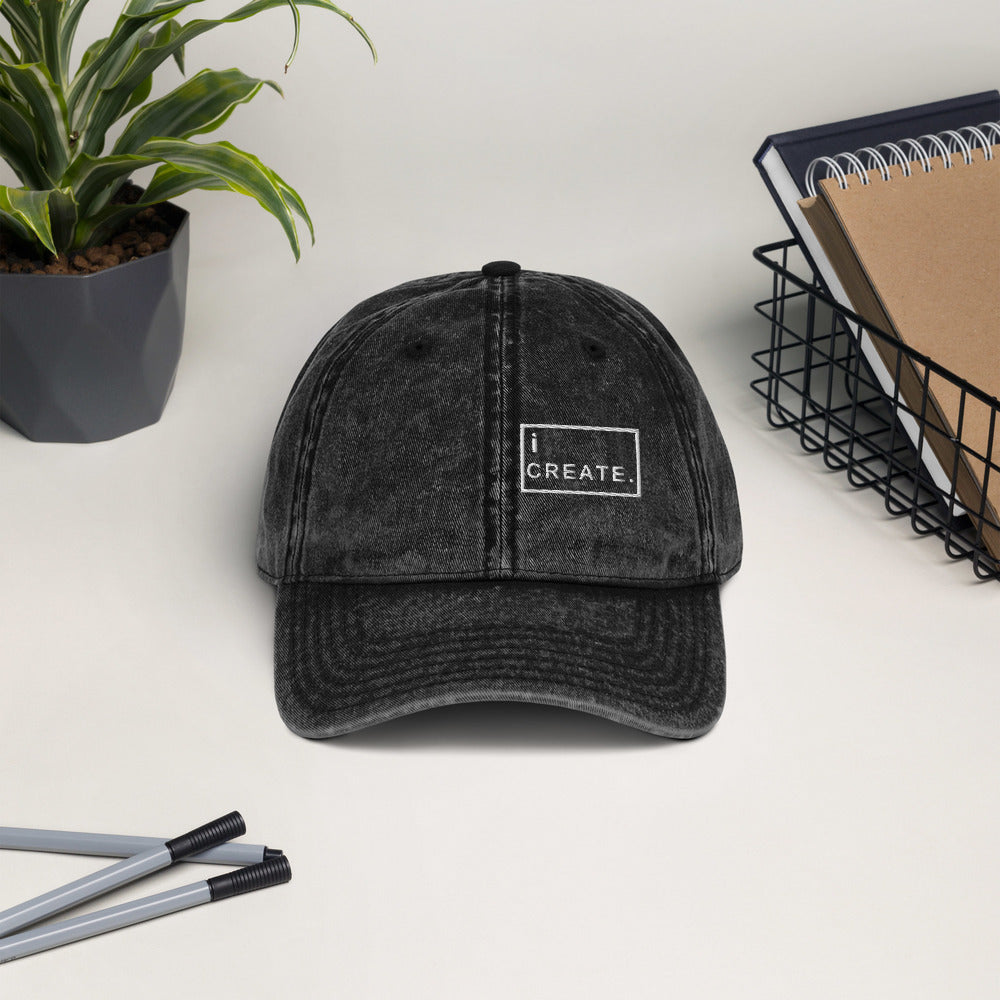 iCreate Vintage Dad Hat