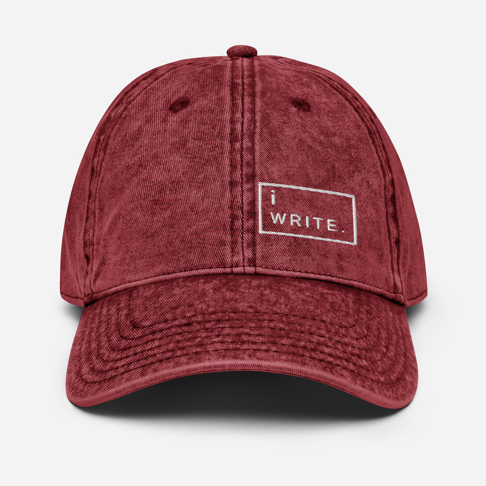 iWrite Vintage Dad Hat