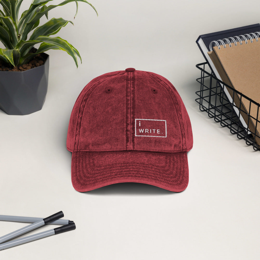 iWrite Vintage Dad Hat
